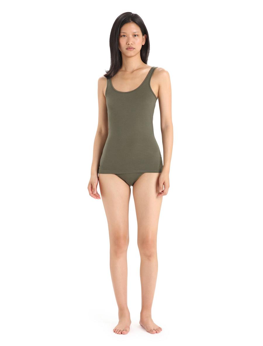 Loden Women's Icebreaker Merino Siren Tank Top Underwear | USA 1713LISH